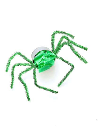 Lustige Spinnen aus Toilettenpapierrollen für Halloween basteln13